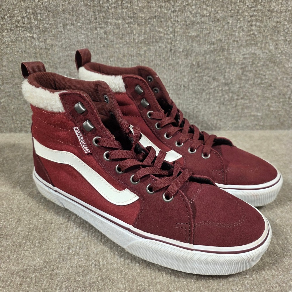 Vans Filmore Hi Vansguard Port Royale Burgundy Suede Sneakers Womens 9.5 - Picture 2 of 8